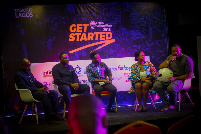 StartupLagos's tweet photo. #LSW18 opening ceremony with panelists @onyeka.akumah of @Farmcrowdyng, @bayoadekanmbi of @MTNNG Vivian Nwakah of @Medsafcom, Simon Aderinola of @AfricasTalking and Chinedu Azodoh of @Maxdotng. Moderated by @DavidIAdeleke of @businessinsiderssa @pulsenigeria247
⠀LSW19iscoming https://t.co/6cjU9eEpVS