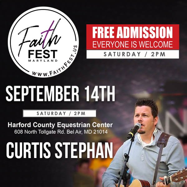 fest_faith's tweet photo. Excited to highlight Curtis Stephan, one of the talented artists that will be performing at this year's Faith Fest event! 

Do you have a favorite Curtis Stephan song? 

https://t.co/DJWDDKd4wW
#faithfestMD #faithfest2019 #faithfest https://t.co/fYa5kzzZii