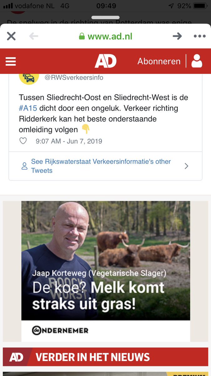 Goede omleiding...