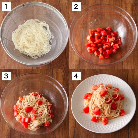 夏の定番そうめんをパスタっぽくアレンジしたらめちゃくちゃ美味しそう！
