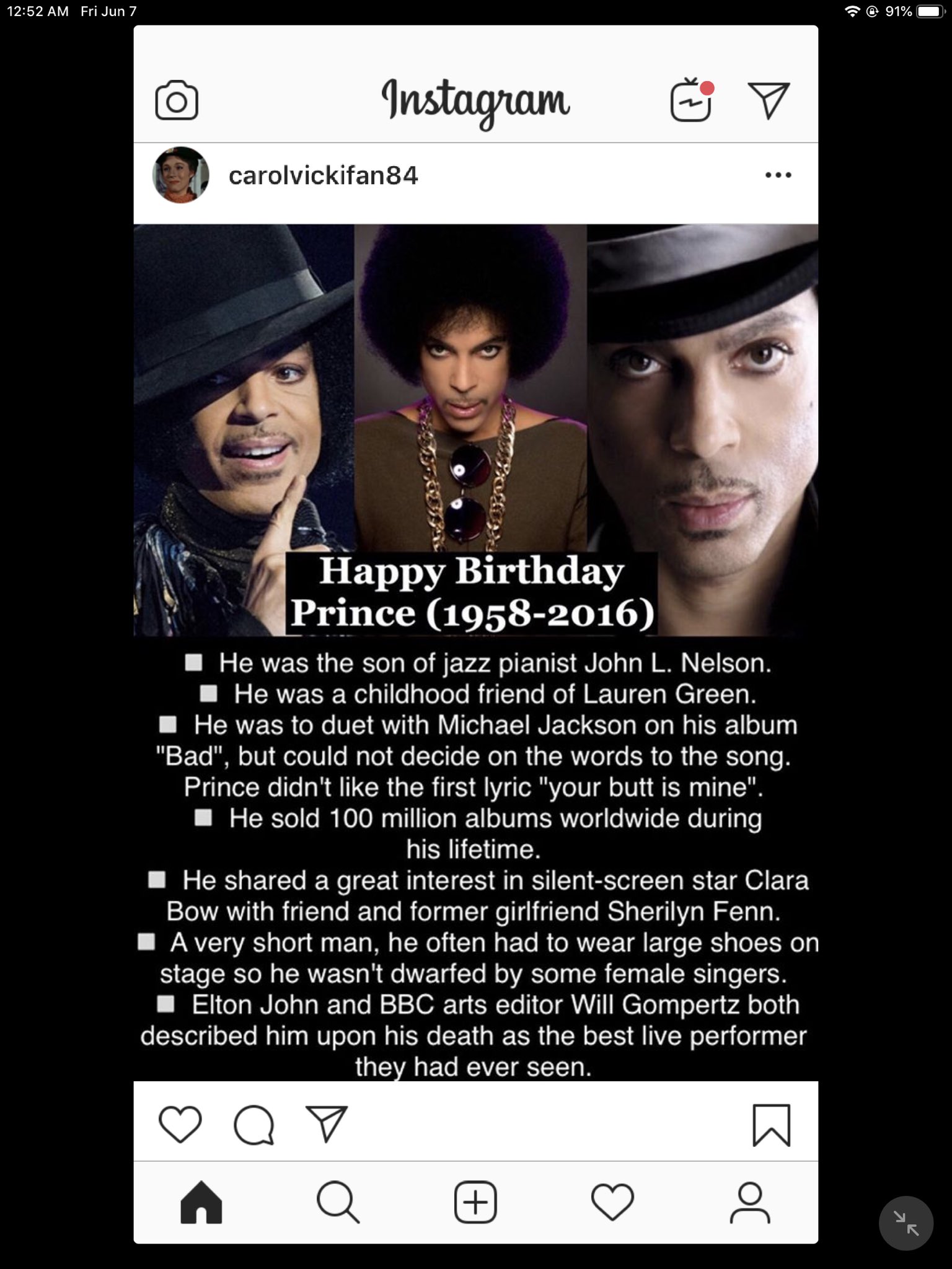 Happy Birthday! Prince, Karl Urban, Dean Martin and Tom Jones!        