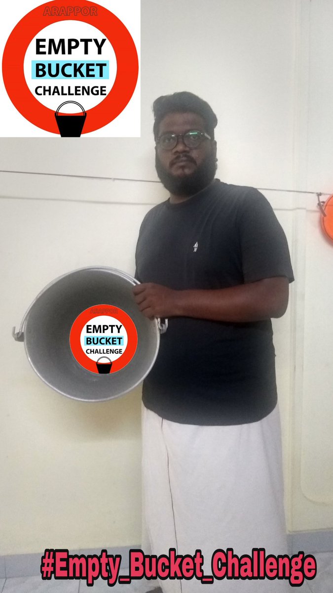 rushyanthbaskar's tweet photo. #Empty_Bucket_Challenge
@Arappor
I challenge @prasanna_jay
@SAMPONRAJ
If your area has water scarcity, take part in empty bucket challenge. Take a selfie with empty bucket to symbolize water scarcity. https://t.co/AtPcZRAAJs