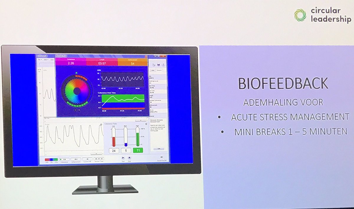 welzijnNVSHA's tweet photo. Mini breaks van 30 seconden met juiste ademhalingstechniek heeft al groot effect op stressreductie. Egbert Mulder #DEMC19 https://t.co/CH7MjwziMe