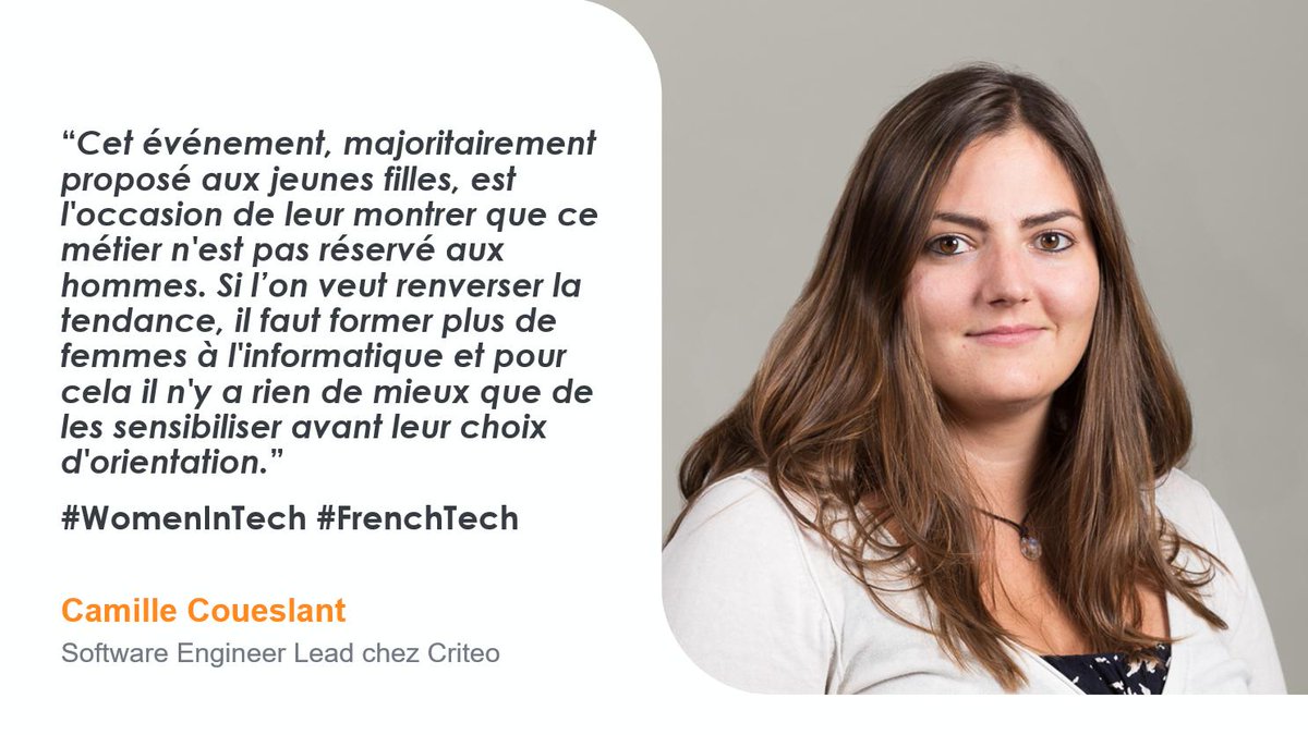 Criteo_France's tweet image. 👩‍💻Top départ de Aujourd&apos;hui #JeCode chez Criteo #WomeninTech
📅 Un journée pour sensibiliser les jeunes femmes à la programmation, aux côtés de Women in Engineering et @Fond_CGenial
📣 30+ de nos ingénieurs mobilisés pour montrer que leur passion est accessible à tous et à toutes