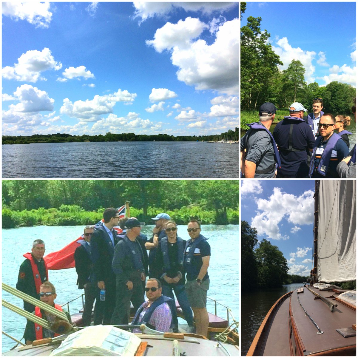 cracknelllaw's tweet photo. Thank you to Barclays Eagle Labs for hosting a super event on the Broads yesterday aboard a stunning Wherry Yacht! #SME #Norfolk #AllABoard #BusinessLaw #MakeCertain https://t.co/dAgS2FdFjG