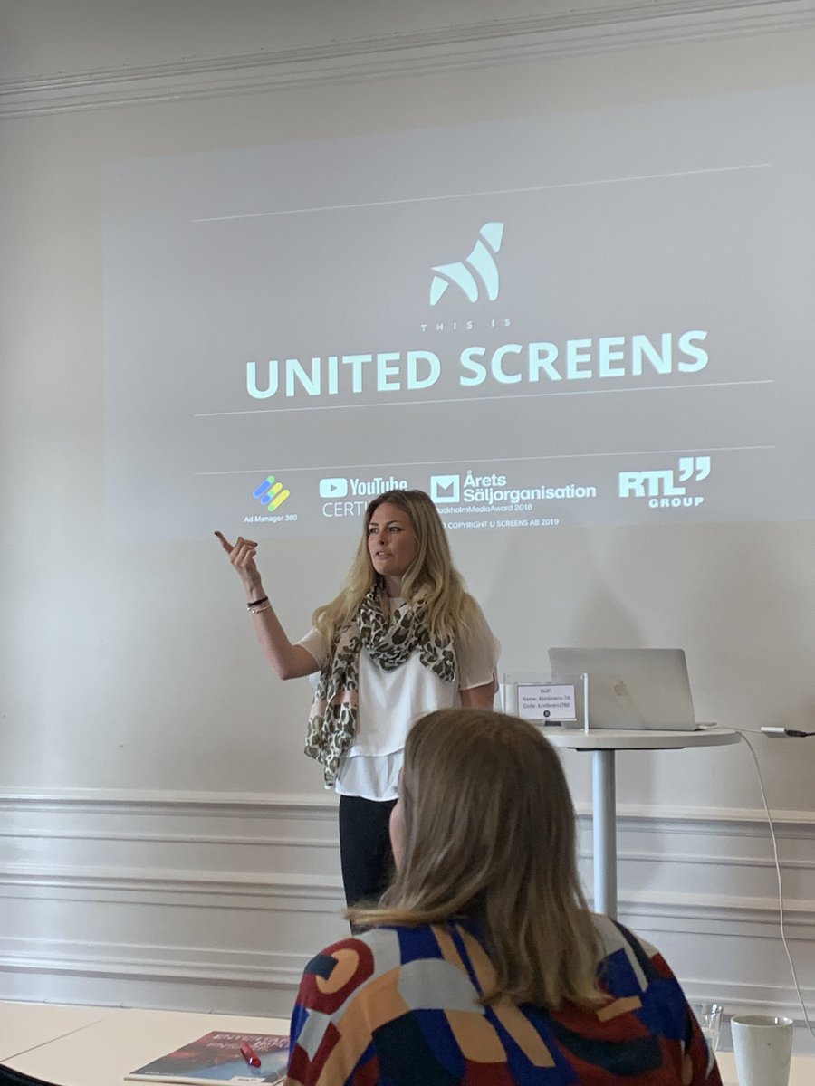 Second Day of the #rtlgroup Communications Network Meeting in Stockholm. With #unitedscreens  the Market Leader in the Nordic Online Video and Influencer Market. Natalie Tideström Heidmark the recently appointed CEO will share some insights with us. #RTLCNM