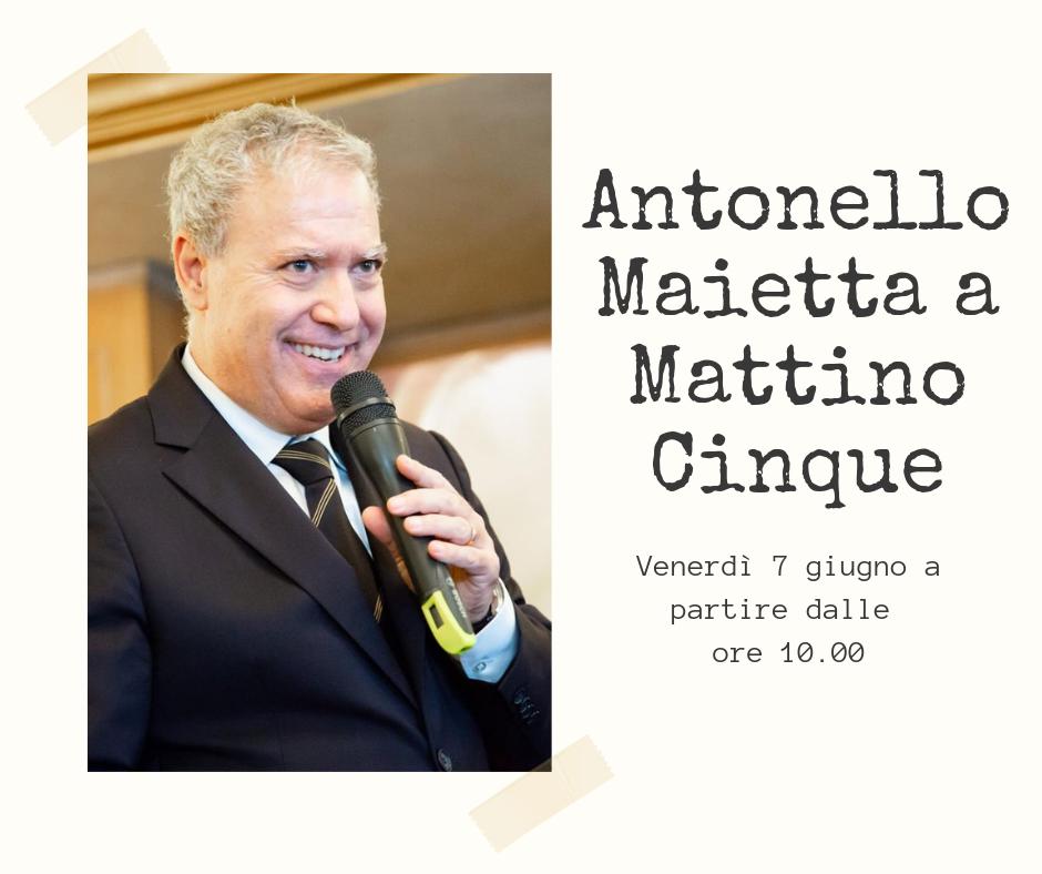 con <a href="/AISOfficial_ITA/">AIS Official</a> e il presidente <a href="/antomaietta/">Antonello Maietta</a> a <a href="/mattino5/">Mattino5</a> 
Sintonizzatevi!