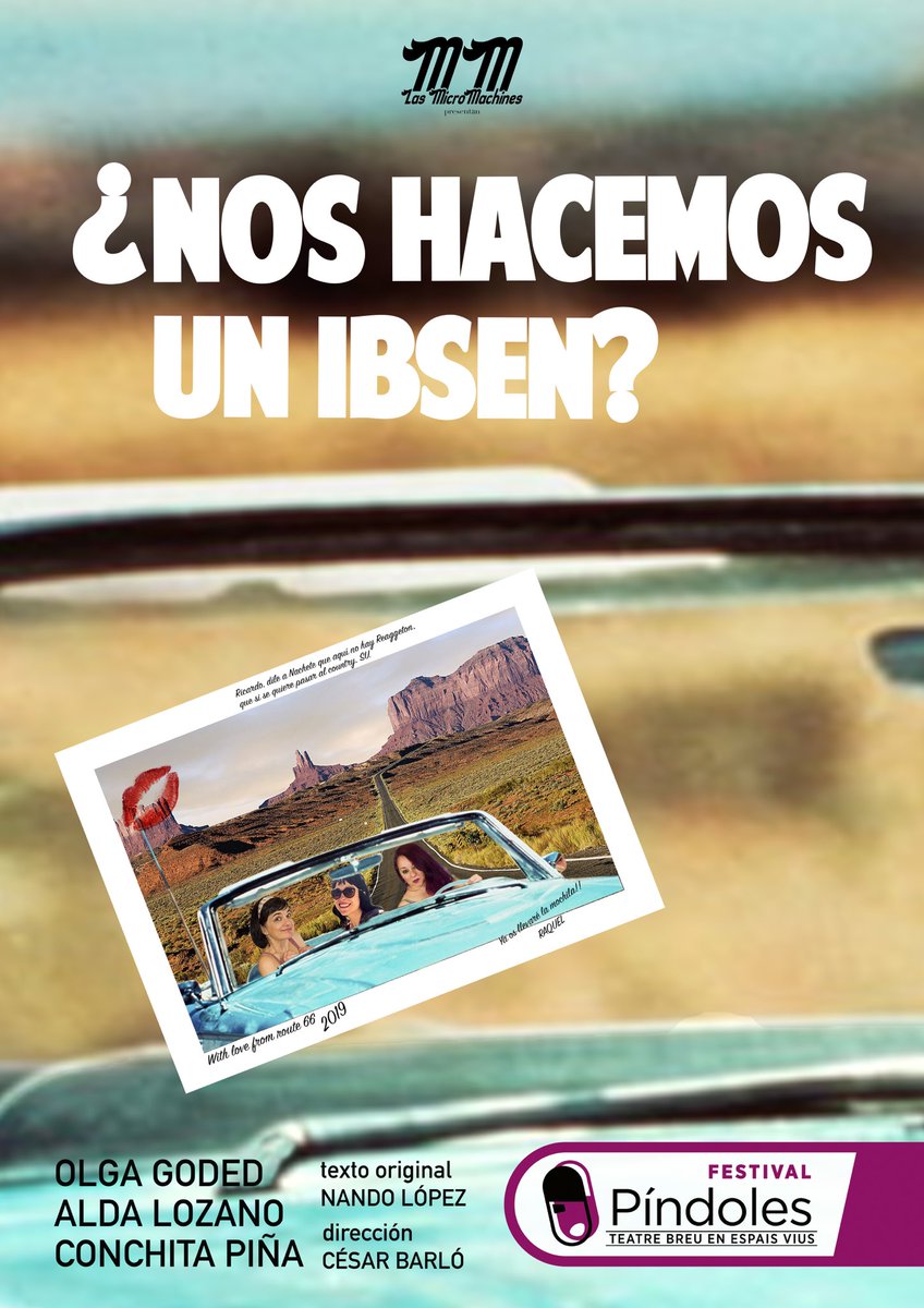 #LasMicroMachines no hemos dudado en subirnos a la torre del Castell de Montjuïc para despedir la temporada por todo lo alto.
¡¡Domingo 9 de junio en el <a href="/PindolesFest/">Festival Píndoles</a> !!
Entradas: pindoles.com/compra-dentrad…

#noshacemosunibsen de <a href="/Nando_J/">J_Nando Ramirez</a> #teatrobreve
#festivalpindoles19