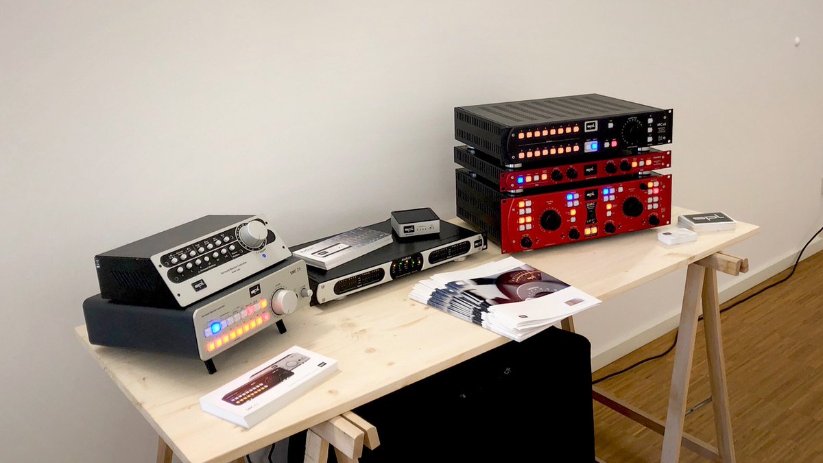 spltweets's tweet photo. Greetings from the 3D-Audio-Forum at Tonstudio Tessmar in Hannover, Germany ๐ฉ๐ช
We are having an awesome time here! Thanks to everybody involved ๐
If you're into multi-channel surround sound, check out the #splMC16 #splSMC and SMC 7.1 ๐ https://t.co/cizPi1Tqxr https://t.co/W50XPfZeZ3