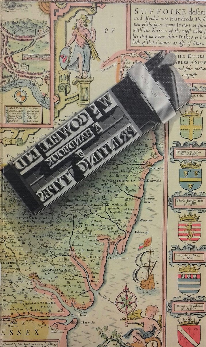 LibraryRobinson's tweet photo. Such a great little book on book design. John Piper drew this illustration to accompany Garamond in A Handbook of Printing Types, produced by Cowells Printers. #Fridayfinds #bookgems https://t.co/F4UUcqaJAL