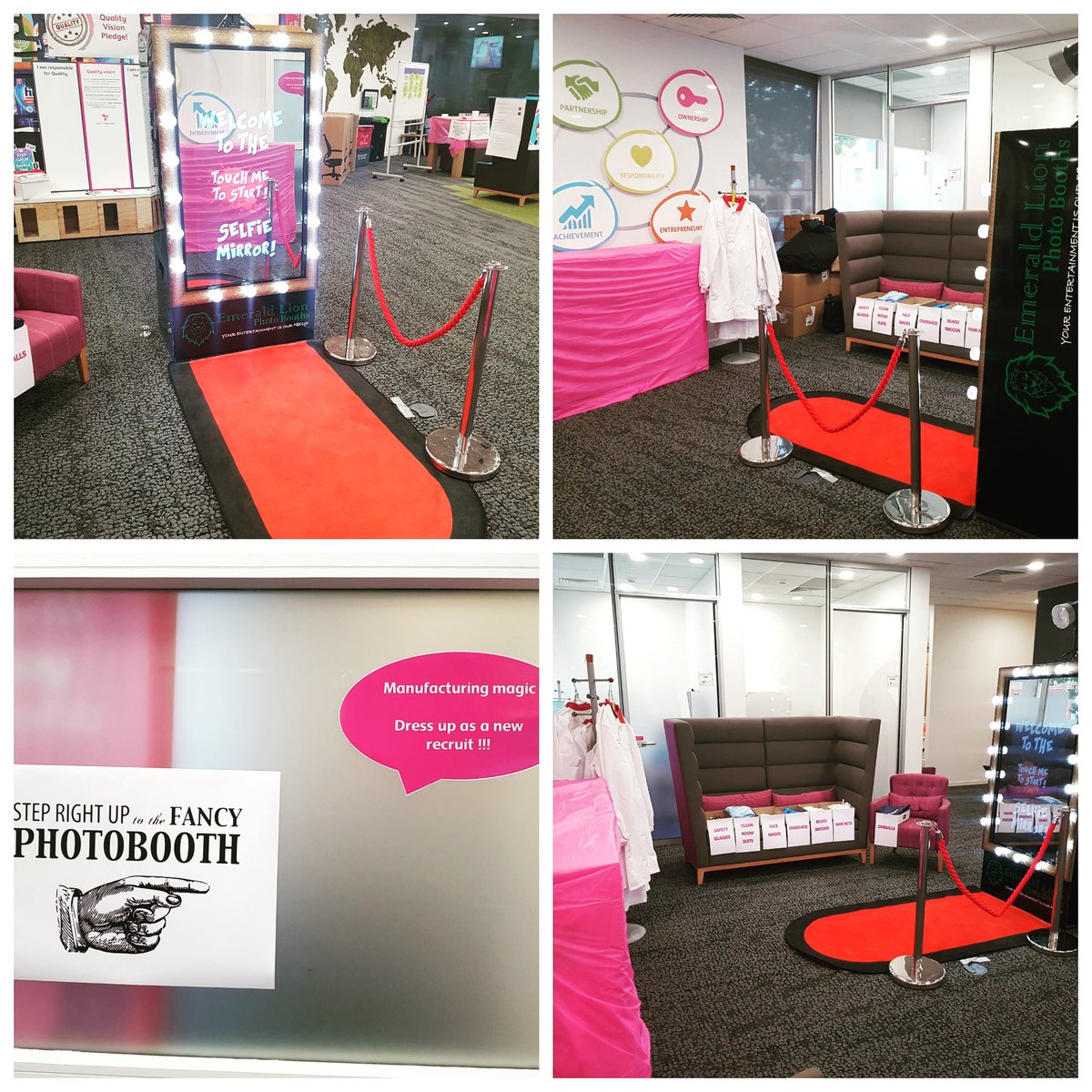 ELPhotoBooths's tweet photo. It's all about #quality today at @discoverRB with our Magic Mirror!

#corporateevents #trainingday #magicmirror #berkshire #slough #photobooth #entertainment #fun #everydayisaschoolday #teambuilding #premierphotobooth #magicmirrorhire #emeraldlionevents https://t.co/q5Ar0X7X8V