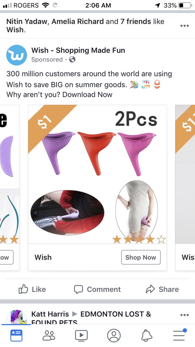 SolinaAsterisk's tweet photo. Facebook &amp; Wish know exactly what I’m searching for. All of their algorithms &amp; data collecting have proved fruitful. I can now rest easy knowing that whatever I need is available for online ordering. 🙏🏼👏🏼 https://t.co/Vp54h7xSfH