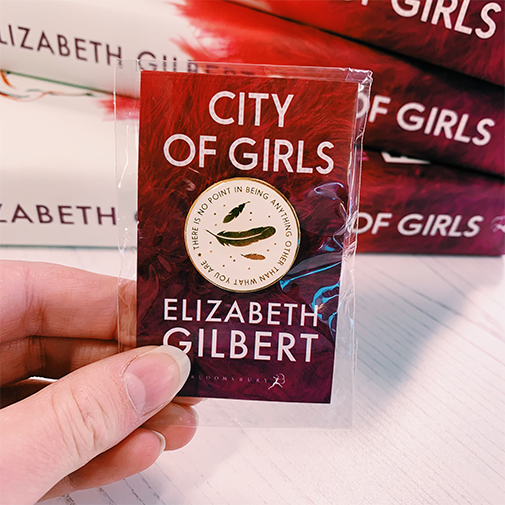 wordery's tweet photo. 💃HAPPY #FRIYAY 🕺

To celebrate the new novel 'City of Girls' by @GilbertLiz and @BloomsburyBooks we are giving away three copies and an exclusive enamel pin!

To enter:
1. follow @wordery 
2. RT this tweet
3. Comment below telling us your favourite book and why 😍 https://t.co/CyL6eS4jGH