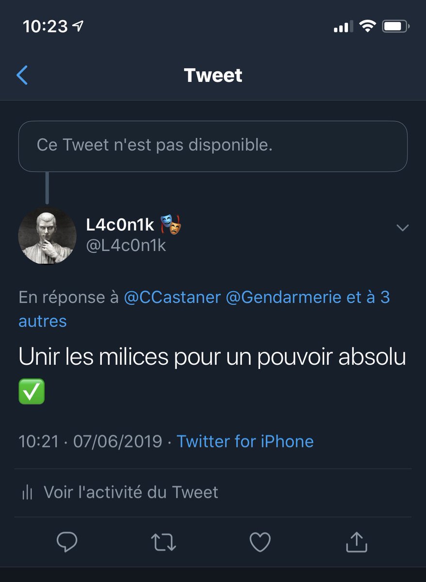 L4c0n1k's tweet photo. ⚠️⚠️ HO BORDEL ! 😱😱😱‼️‼️

Les amis ! Je partage avec vous ce matin mon nouveau plus beau Trophée.... nous sommes presque à l’apothéose...

⛔️CASTANER ⛔️ !! Le numéro 3 !

🥳🙅🏼‍♂️🏆

#LifeGoals #Blockedex #Next

PS : Si vous pouvez screen son post de base svp, pas eu le temps 😆 https://t.co/OPQVdQLfyW