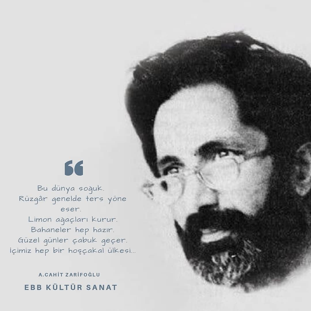 Türk Edebiyatı'nın “Zarif Şairi”  #CahitZarifoğlu’nu vefatının 32. sene-i devriyesinde saygı ve rahmetle anıyoruz. 

#kültürsanaterzurum 
#cahitzarifoğlu