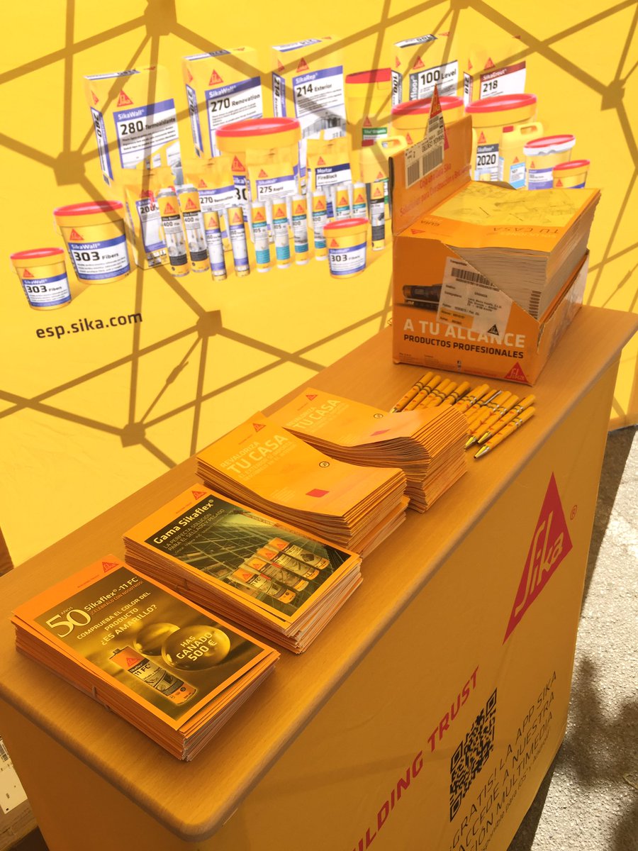 Ya estamos aqui... Pásate por nuestro stand en la feria Pro de Leroy Merlin Granada y llévate un regalito Sika 😉 <a href="/SikaSpain/">Sika España</a> <a href="/leroymerlin_es/">leroymerlin_es</a> #feriaprogranada #sika #sikaflex #50años #sikagard #clean&amp;protect