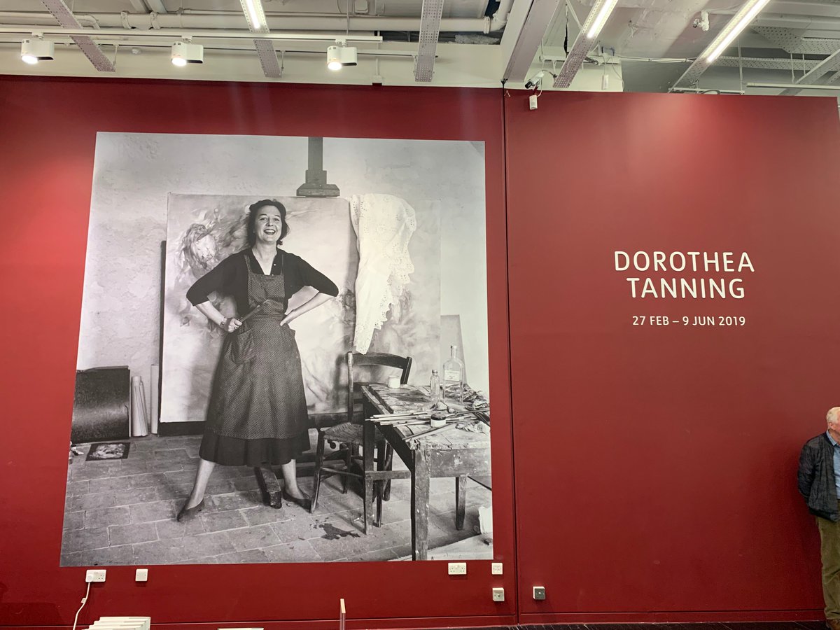 MelLambertLA's tweet photo. Yesterday, I was at Tate Modern for an exhibition by American artist Dorothea Tanning, who is said to have pushed the boundaries of Surrealism. Marking the first large-scale exhibition of her work for 25 years, curators have brought together 100 pieces. https://t.co/ugBjGAvHCN https://t.co/5QfNhltuEg