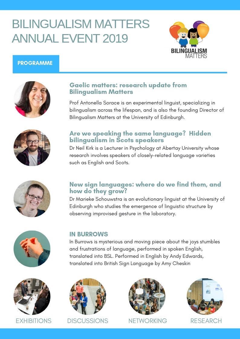BilingMatters's tweet photo. It's our Annual Event in Edinburgh today! Registration opens at 3pm. Hope you are joining us for a great programme of speakers, theatre, exhibitions and networking. #bmae19 #bilingualism 1 ticket left on Eventbrite https://t.co/4vzv9UODjL https://t.co/Zxhe9DcNPr