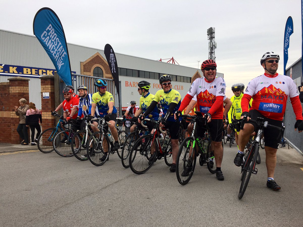 ProstateUK's tweet image. 🏁They’re off! 🏁 

Our amazing Football to Amsterdam riders have kicked off from London and Barnsley. ⚽️🚴🏻‍♂️

Over the next two days they’ll be putting their rivalries aside, joining together and riding over 145 miles to Amsterdam. Wish them luck!👇

#F2A #MenWeAreWithYou