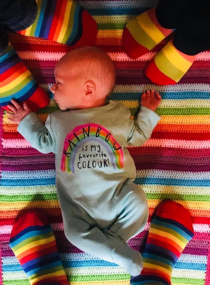 For all those special Rainbow 🌈 babies and families today. #RainbowBabyDay