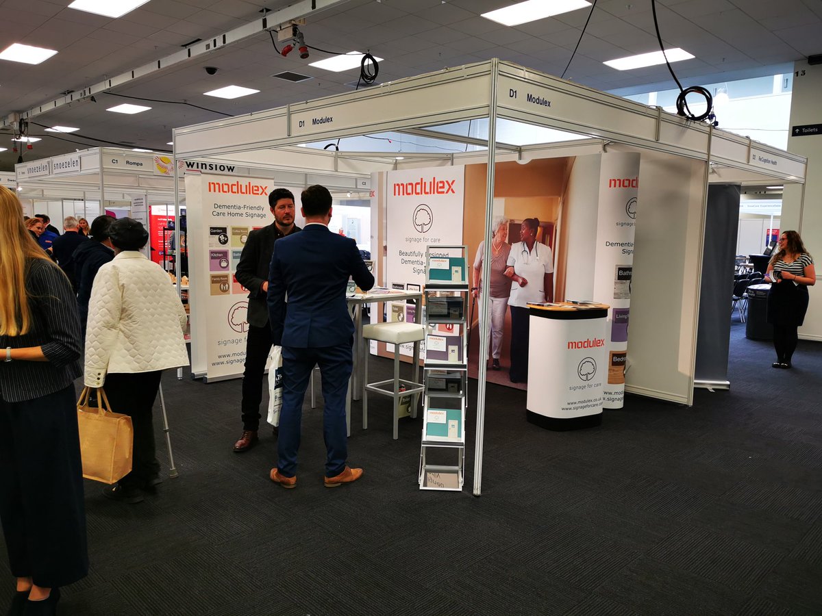 ModulexUK's tweet image. The Alzheimer's Show has start. Stop by stand D1 to see our dementia-friendly signage. #tas19 #signageforcare #thealzheimersshow