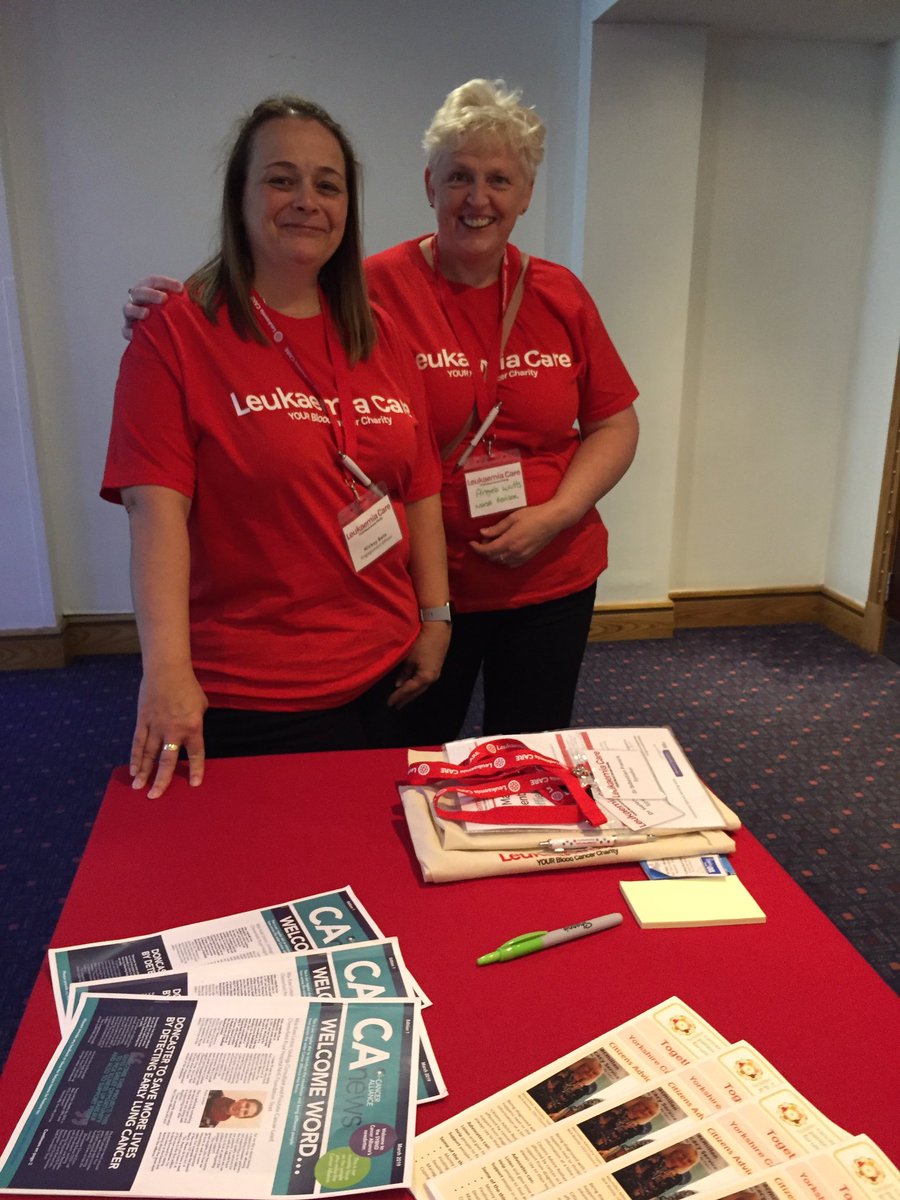 HelenMThompson2's tweet photo. Excellent Patient Info Day, in Sheffield at the weekend by Leukaemia Care,  thoroughly enjoyed by all attending. Here’s Nickey Bates and Angela Watts. Great breakouts from Sophie Robinson,STH, and Steve Jones,Sheffield IAPT. https://t.co/3RC6NG1ctt