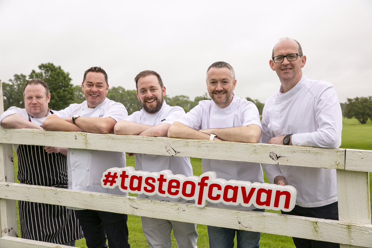 tasteofcavan's tweet photo. Some of our favourite chefs including @nevenmaguire, @ChefBrianMcD, @GearoidLynch and @ChefShaneSmith visited beautiful @CroverHouse to launch #tasteofcavan taking place on 9-10 August. They’re not ‘on the fence’ about the #foodeventofthesummer! https://t.co/AAXhWLfzmg