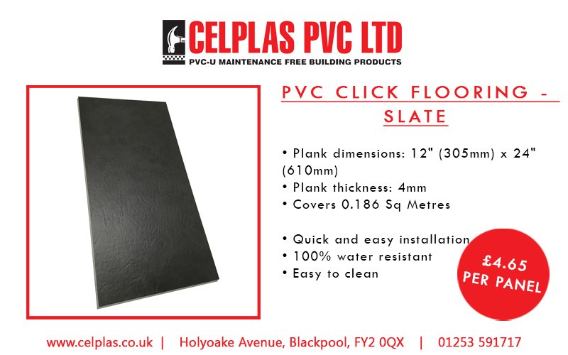 Celplas_PVC's tweet image. Update your interior style with our PVC Click Flooring. Take a look at our Slate &amp;amp; Light Grey! It's easy to keep clean and to install - A simple way to make a big difference to your #bathroom or #kitchen.

#Decor #Interior