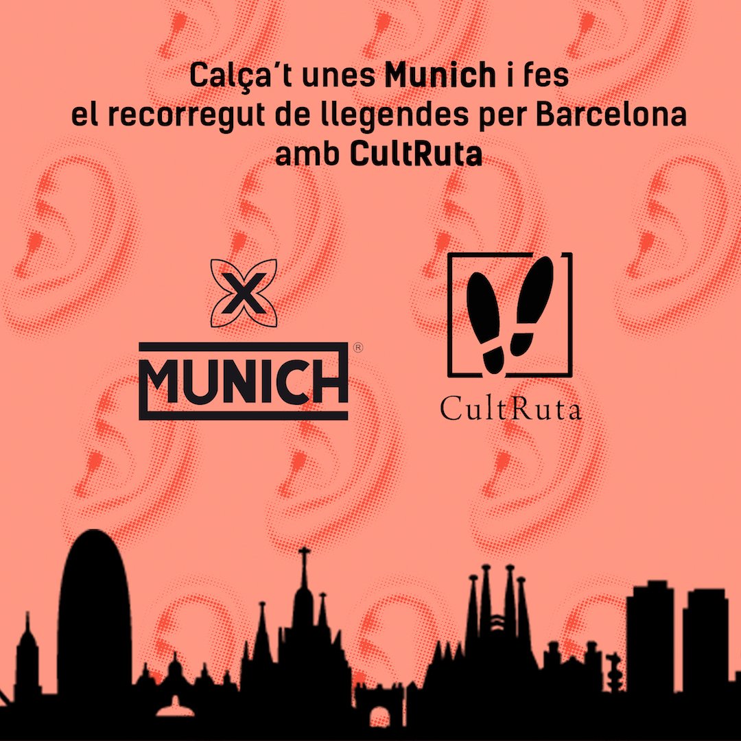dellegendescat's tweet photo. ⚠️SORTEIG: Sortegem un pack de bambes @munichsports i un val doble per fer un recorregut llegendari a Barcelona amb @cultruta Fins el 30 a de juny tens temps. Has de:

✅Fer 'm'agrada' a aquest tuit
✅Retuitar aquesta publicació
✅Seguir a @fesllecat @munichsports i @cultruta https://t.co/FYzZ5pDs4s