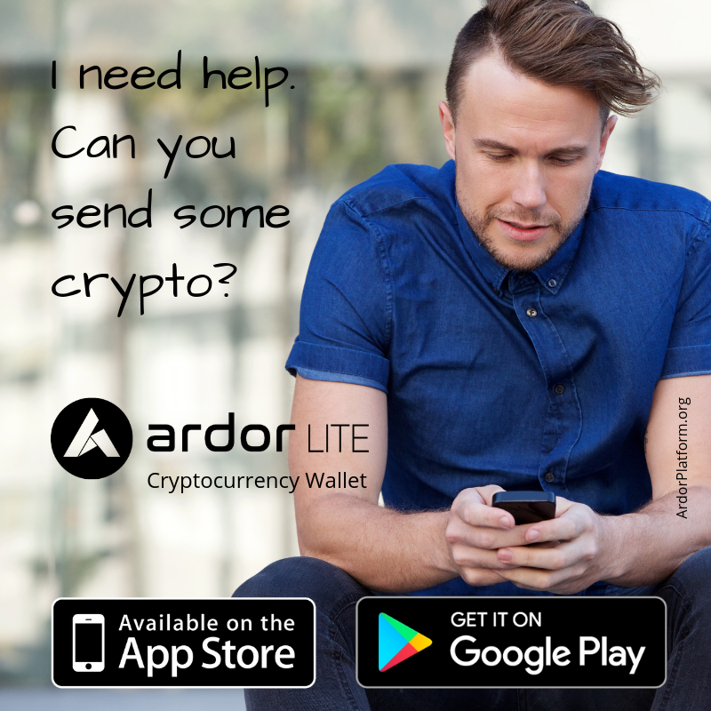 nft_artist's tweet image. Send #crypto. Use #Ardor Lite Wallet on your phone for $ARDR  $IGNIS  $AEUR $BITS $MPG  transactions from your #mobile. Links to the #cryptocurrency wallet on #playstore and #appstore are here: ardorplatform.org/ardor-lite-mob…