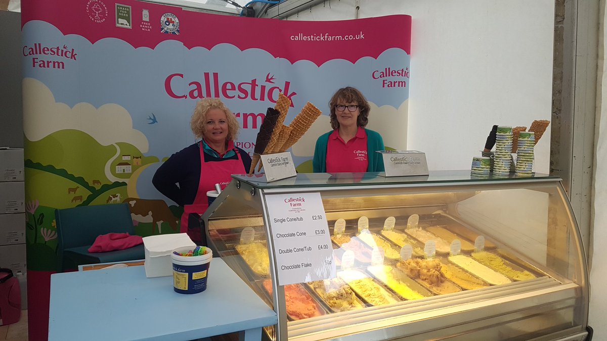 Fight the weather everyone, get an ice cream with these lovely ladies :) #royalcornwallshow #icecream #summer #holidays <a href="/CallestickFarm/">Callestick Farm Ice Cream</a> <a href="/RoyalCornwall/">Royal Cornwall Show</a> <a href="/OldMillAFP/">Old Mill</a>