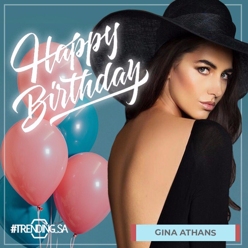 Happy birthday Gina Athans       