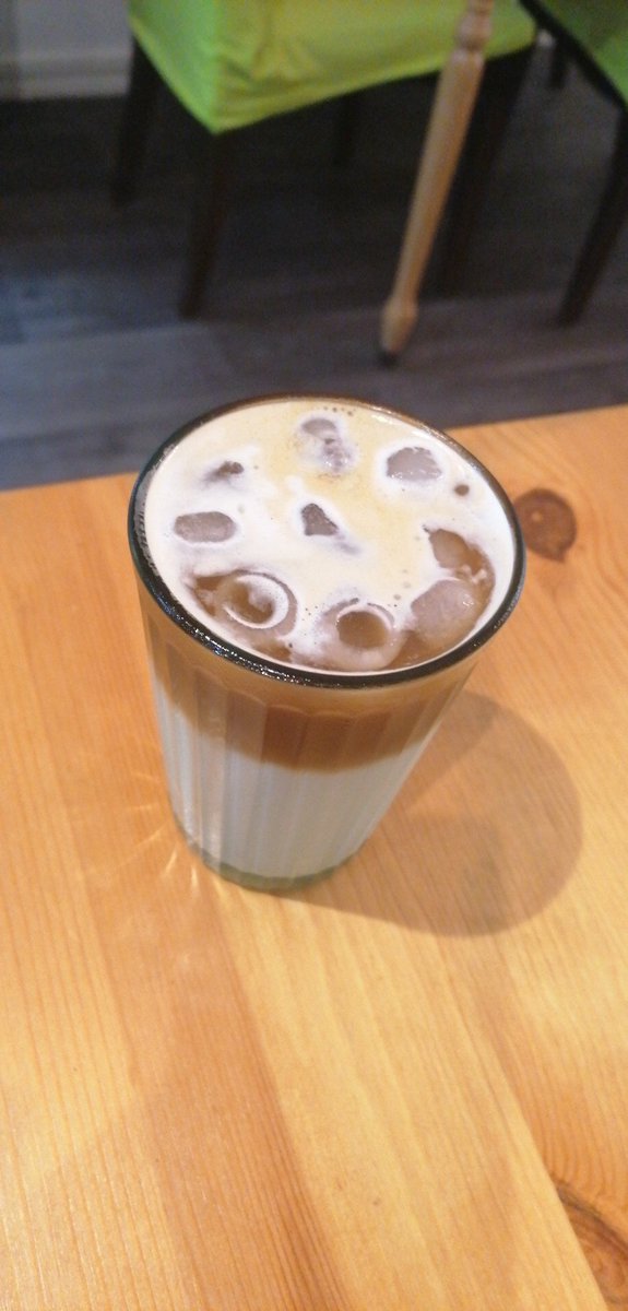 My new favourite. Caramel iced  latte, using <a href="/SheepCoffee/">Lost Sheep Coffee™</a> espresso. #specialitycoffee #icedlatte #goodmorning