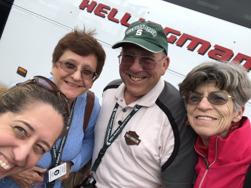 MSUKim98's tweet photo. First #SpartanPathways travelers have arrived for The Great Journey Through Europe tour! #EarlyTransfer #NoSleep @msualumni https://t.co/Y70UJc4kE4