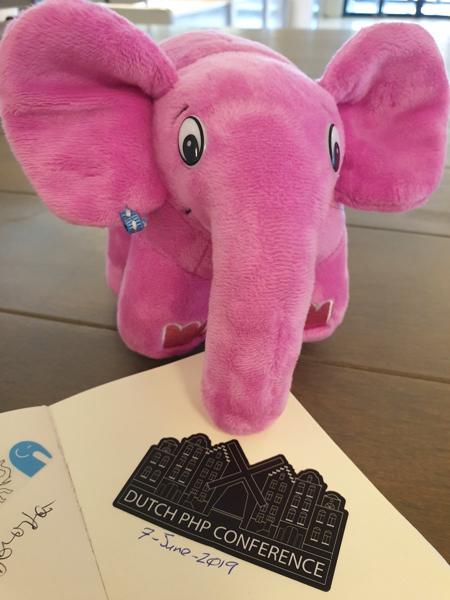Traversable, the PHP travelling Elephpant receives her official #DPC19 entry stamp /cc <a href="/travelephpant/">Traversable on tour</a>