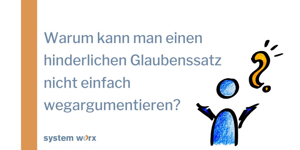 Glaubenssätze basieren nicht auf Logik. 

Die Arbeit mit Glaubenssätzen setzt einen tiefen Prozess in Gang. Die Verankerung eines hilfreichen Erlaubersatzes erleben viele Coachees als befreiend.

#glaubenssätze #STC bit.ly/systemisch-ref…