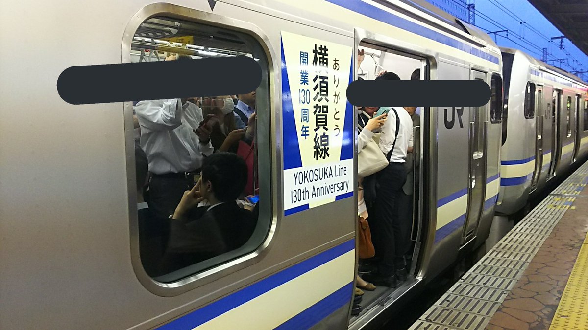 横須賀線130周年記念ラッピングのE217系おった 130周年だからかY-130