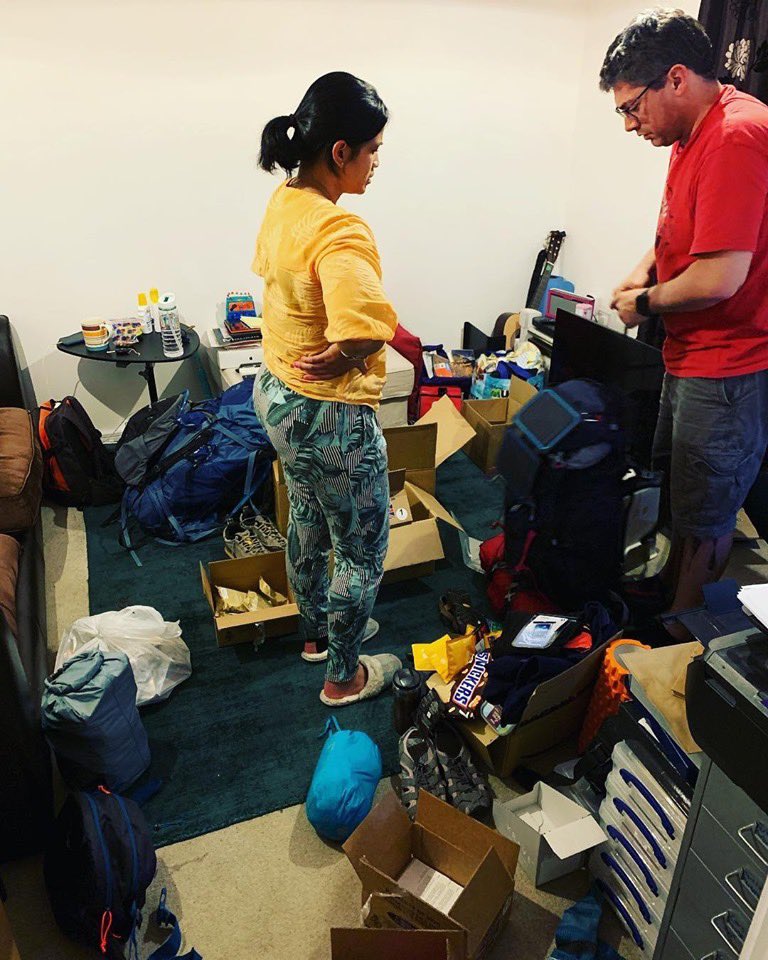 Tee and @JojoJoeyJB have finished their preparations for the start of their crazy challenge.

<a href="/MindCharity/">Mind</a> 
<a href="/4Lilyfoundation/">The Lily Foundation</a> 
<a href="/Girlguiding/">Girlguiding</a> 
<a href="/TheBHF/">British Heart Foundation</a> 

#2idiots1flag 
#321Challenge2019 

<a href="/ExpeditionFoods/">EXPEDITION FOODS®</a>