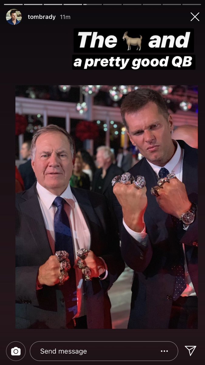 MySportsUpdate's tweet image. One photo.... 14 rings. 

Brady: 💍💍💍💍💍💍

Belichick: 💍💍💍💍💍💍💍💍