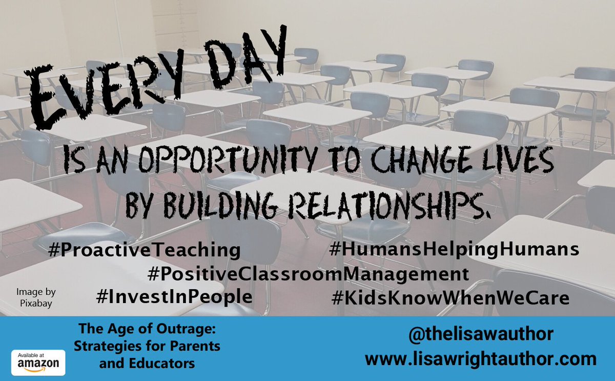thelisawauthor's tweet image. Every day is an opportunity to change lives by building relationships. #ProactiveTeaching #HumansHelpingHumans #PositiveClassroomManagement What steps will you take to build positive relationships? Step up. Step in. #InvestInPeople #KidsKnowWhenWeCare lisawrightauthor.com
