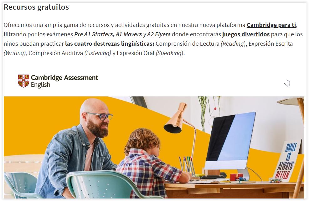 idiomasbyh's tweet photo. En casa también podéis ayudar a los más peques, nuestr@s #YOUNGLEARNERS, a repasar #inglés de forma divertida para hacerlo genial el 30. Recursos gratuitos para familias #PreA1Starters #A1Movers #A2Flyers Cambridge Assessment English Cambridge English https://t.co/Lsowl396hZ https://t.co/9QZGlCtUUc