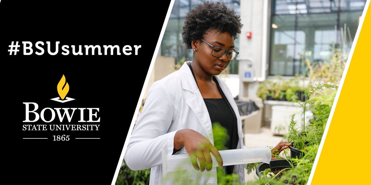 BowieState's tweet photo. This summer, biology major Joan Sobo will juggle 2 jobs – one as a research intern for @USDA &amp; one overseeing plant research in @bowiestate’s greenhouse. Both are preparing her for a future career in biomedical research. #BSUSummer #STEM https://t.co/FbRN6PaSSI