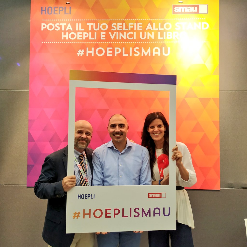 SMAU (@smaunotes) on Twitter photo #Selfie da #Smau Bologna 2019!
#HOEPLISMAU
Scatta la tua foto allo stand #hoepli per chiudere in bellezza questa due giorni dedicata all'#innovazione e alla #formazione professionale di imprese e professionisti 📸☺️🚀
<a href="/vale_sorgato/">valentina sorgato</a> <a href="/denobilif/">Francesco De Nobili</a> <a href="/Hoepli_1870/">Hoepli</a> #Selfie da #Smau Bologna 2019!
#HOEPLISMAU
Scatta la tua foto allo stand #hoepli per chiudere in bellezza questa due giorni dedicata all'#innovazione e alla #formazione professionale di imprese e professionisti 📸☺️🚀
<a href="/vale_sorgato/">valentina sorgato</a> <a href="/denobilif/">Francesco De Nobili</a> <a href="/Hoepli_1870/">Hoepli</a>