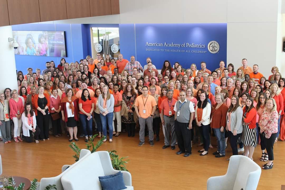 KarlaMPalmer's tweet photo. We @AmerAcadPeds #WearOrange for #GunViolenceAwareness! #AAPCATCH #HTPCP @HRSAgov https://t.co/6a2JgGL0aW