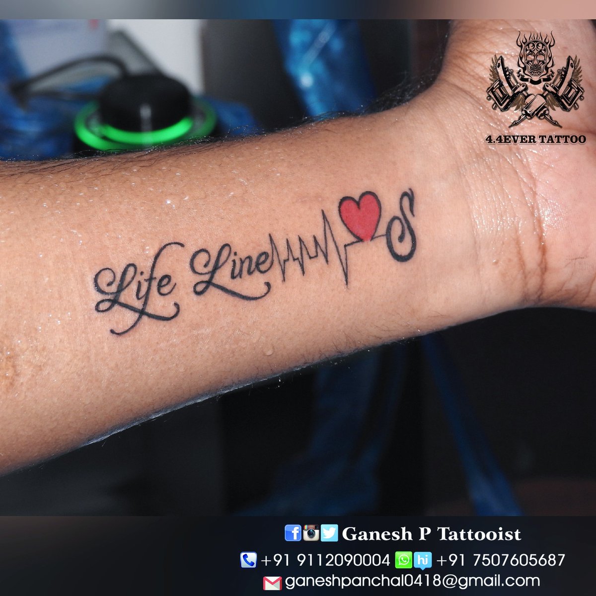 Discover more than 125 lifeline heart tattoo super hot