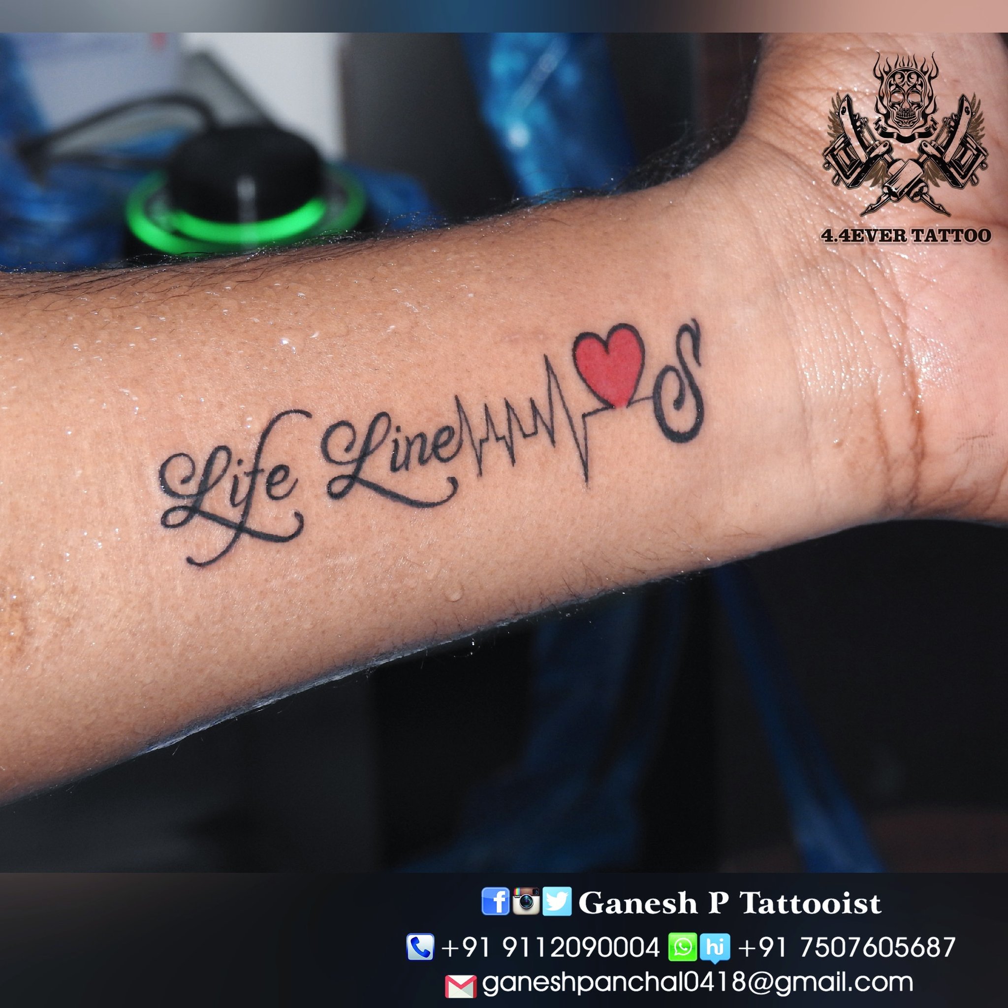 Buy Heartbeat Tattoo Online In India  Etsy India