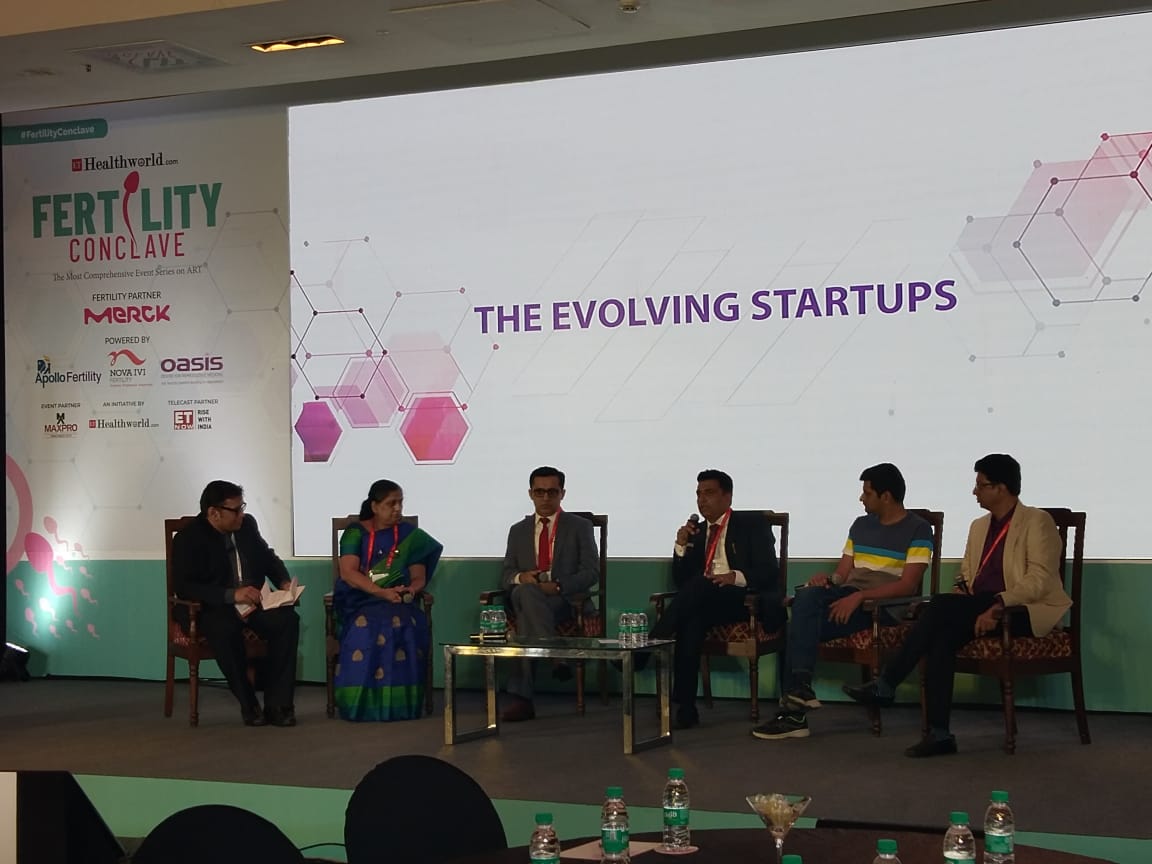ETHealthWorld's tweet photo. "Engaging a patient is as necessary as educating a patient" is what we derived at the Panel Discussion on "The Evolving Startups", only at #FertilityConclave #BengaluruEdition https://t.co/1mXIybAba3