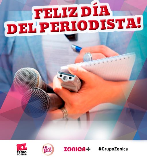 jonatanesteban's tweet photo. Feliz día a todos los que ejercen esta hermosa profesión! Feliz día periodistas📝! 
.
.
.
#7DeJunio #DiaDelPeriodista #RadioZonica #LaRz #Zonica+ #GrupoZonica https://t.co/lCv5uJf7mK