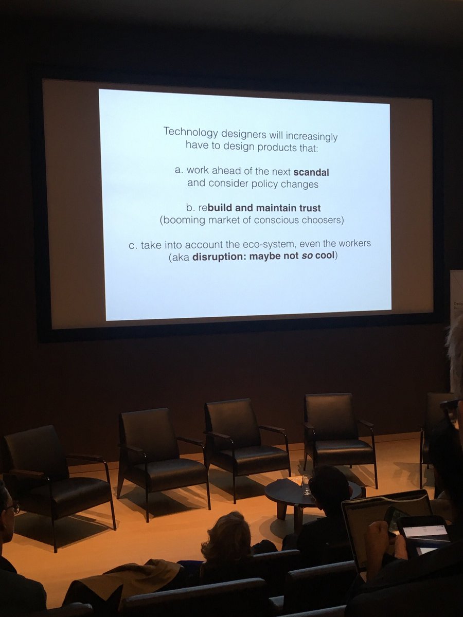Maristotle's tweet photo. Ethics in design #trickydesign @DesignMuseum Stephanie from @Info_Activism asking for #active &amp; #criticaldesign in #tech resonates with examples from @LDocDesign talk last week with @rbanks Have you seen the #aibarbie? 👀👀 https://t.co/kPt1rkJaEC