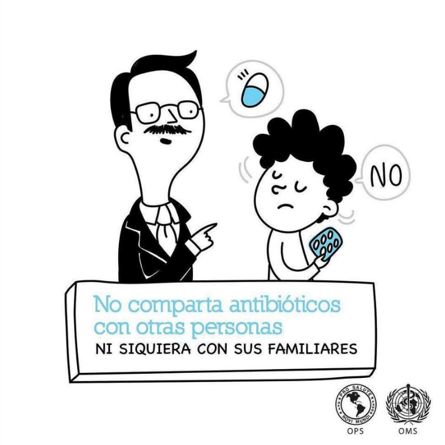 opsoms's tweet photo. Tomar #antibióticos 💊 💊 
 cuando no se necesitan acelera la aparición de la #ResistenciaAntimicrobiana, que es una de las principales amenazas para la salud mundial.

#SaludParaTodos https://t.co/nbz81gvejX